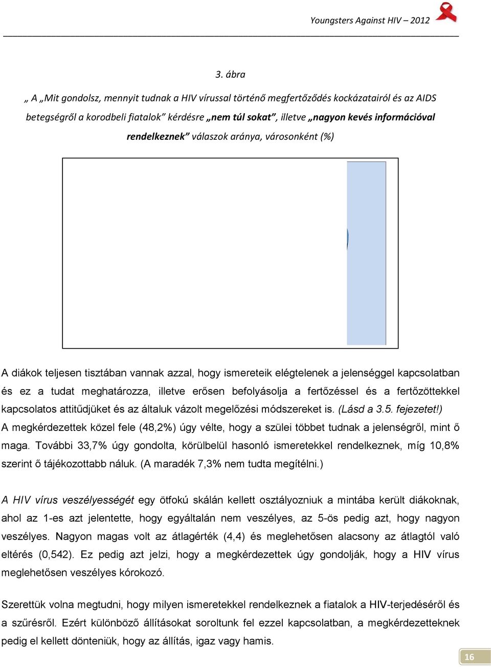 tudat meghatározza, illetve erősen befolyásolja a fertőzéssel és a fertőzöttekkel kapcsolatos attitűdjüket és az általuk vázolt megelőzési módszereket is. (Lásd a 3.5. fejezetet!