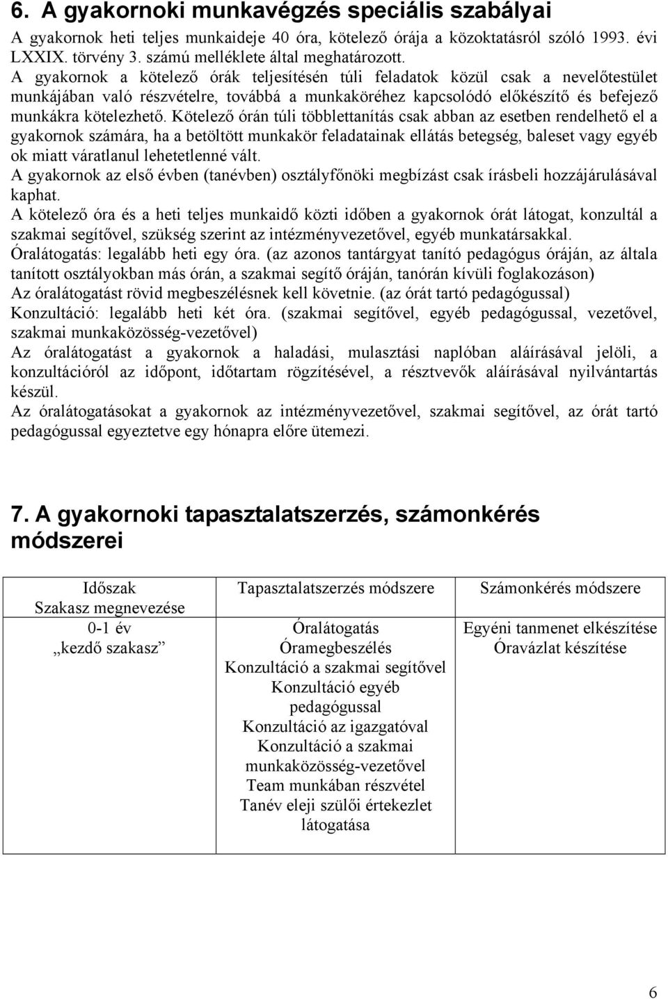 Kötelező órán túli többlettanítás csak abban az esetben rendelhető el a gyakornok számára, ha a betöltött munkakör feladatainak ellátás betegség, baleset vagy egyéb ok miatt váratlanul lehetetlenné