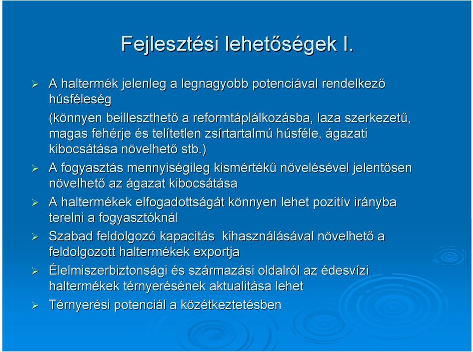 rtartalmú húsféle, ágazati kibocsátása sa növelhetn velhető stb.