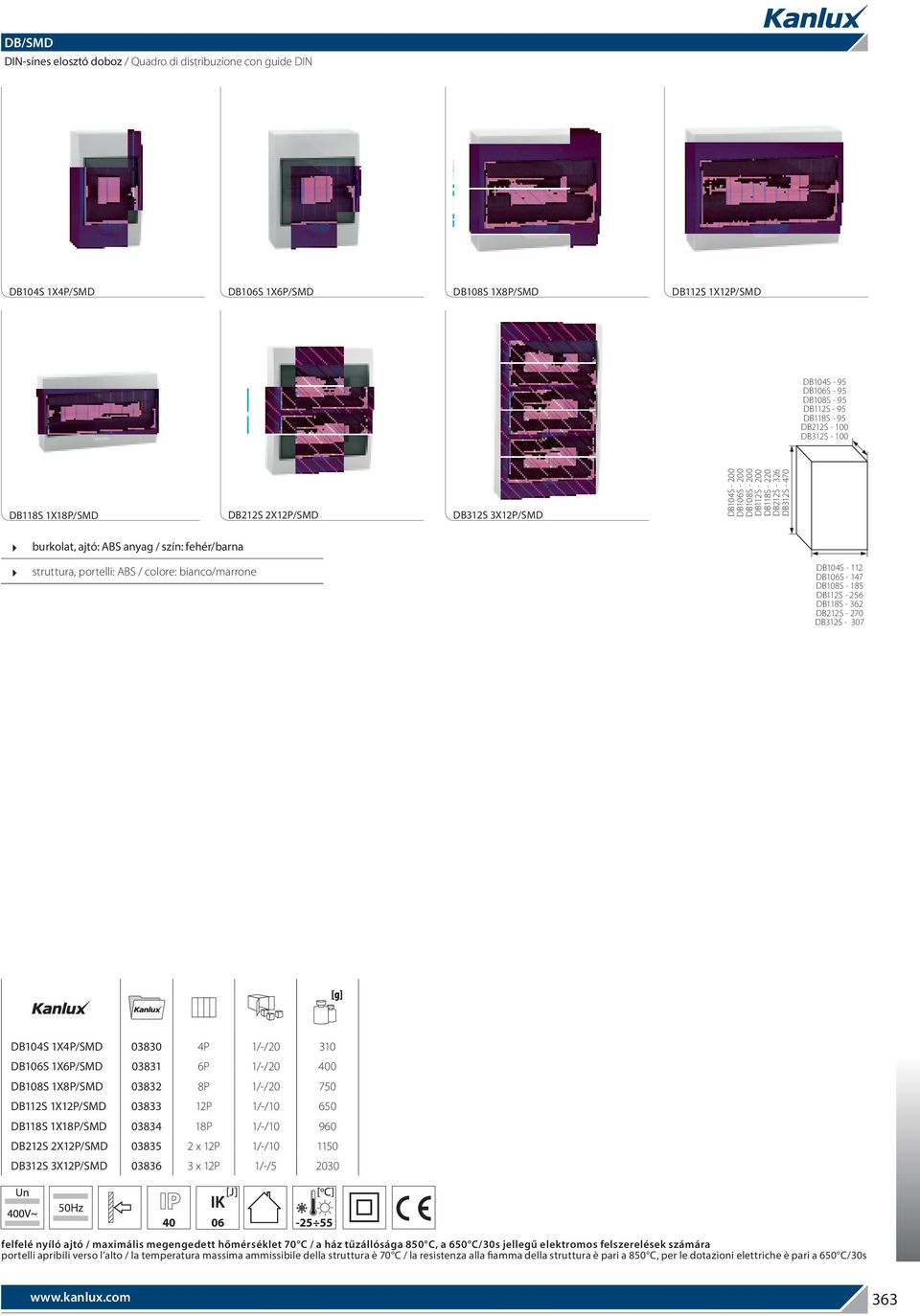 DB04S - DB06S - 47 DB08S - 85 DBS - 56 DB8S - 36 DBS - 70 DB3S - 307 DB04S X4P/SMD 03830 4P /-/0 30 DB06S X6P/SMD 0383 6P /-/0 400 DB08S X8P/SMD 0383 8P /-/0 750 DBS XP/SMD 03833 P /-/0 650 DB8S