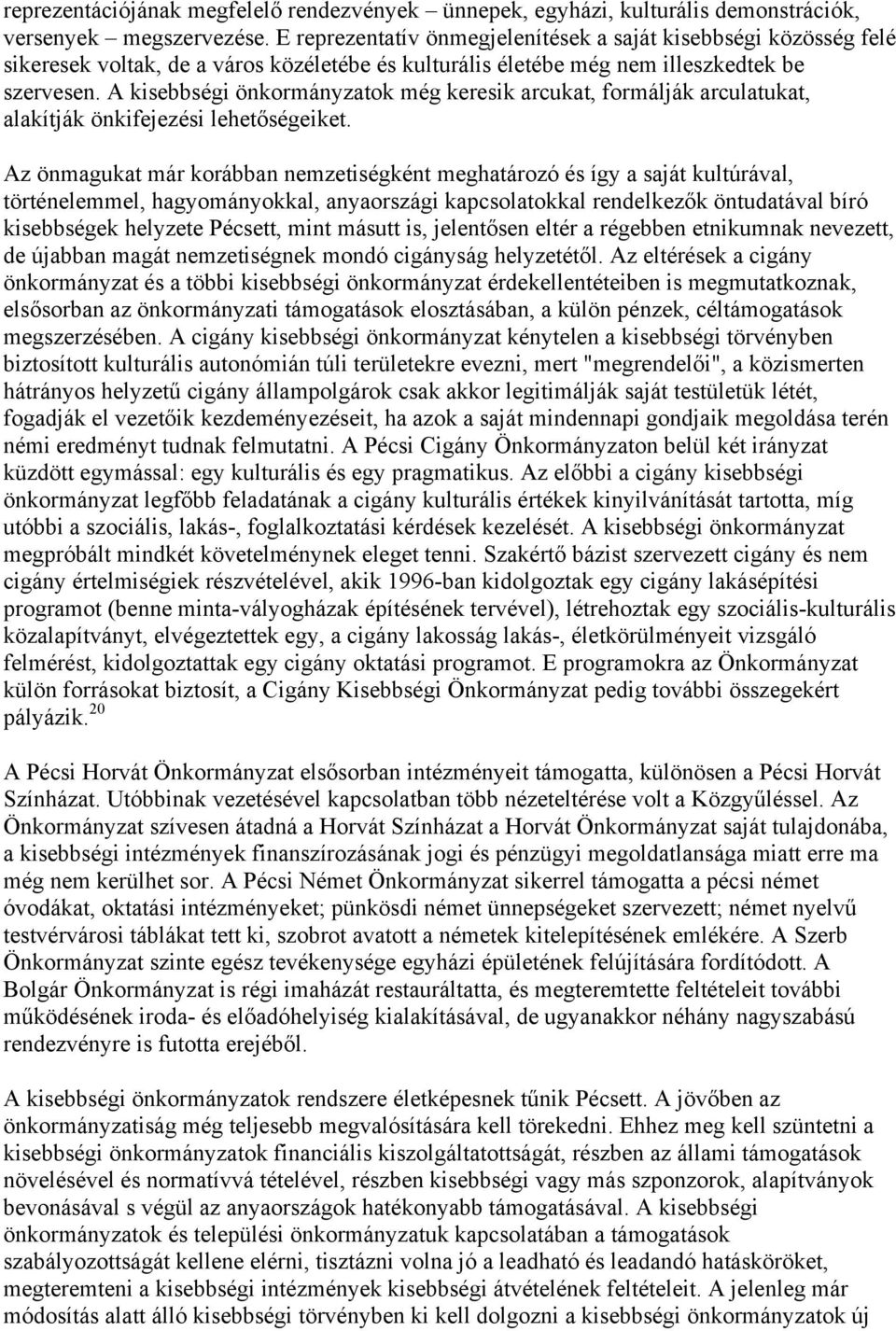 A kisebbségi önkormányzatok még keresik arcukat, formálják arculatukat, alakítják önkifejezési lehetőségeiket.