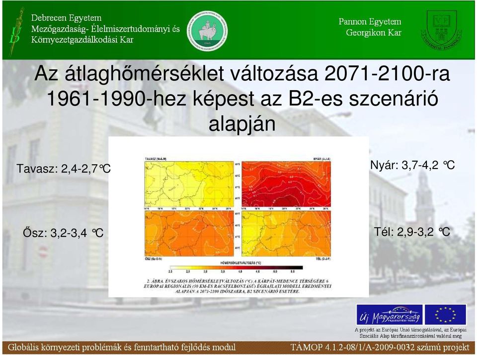 B2-es szcenárió alapján Tavasz: