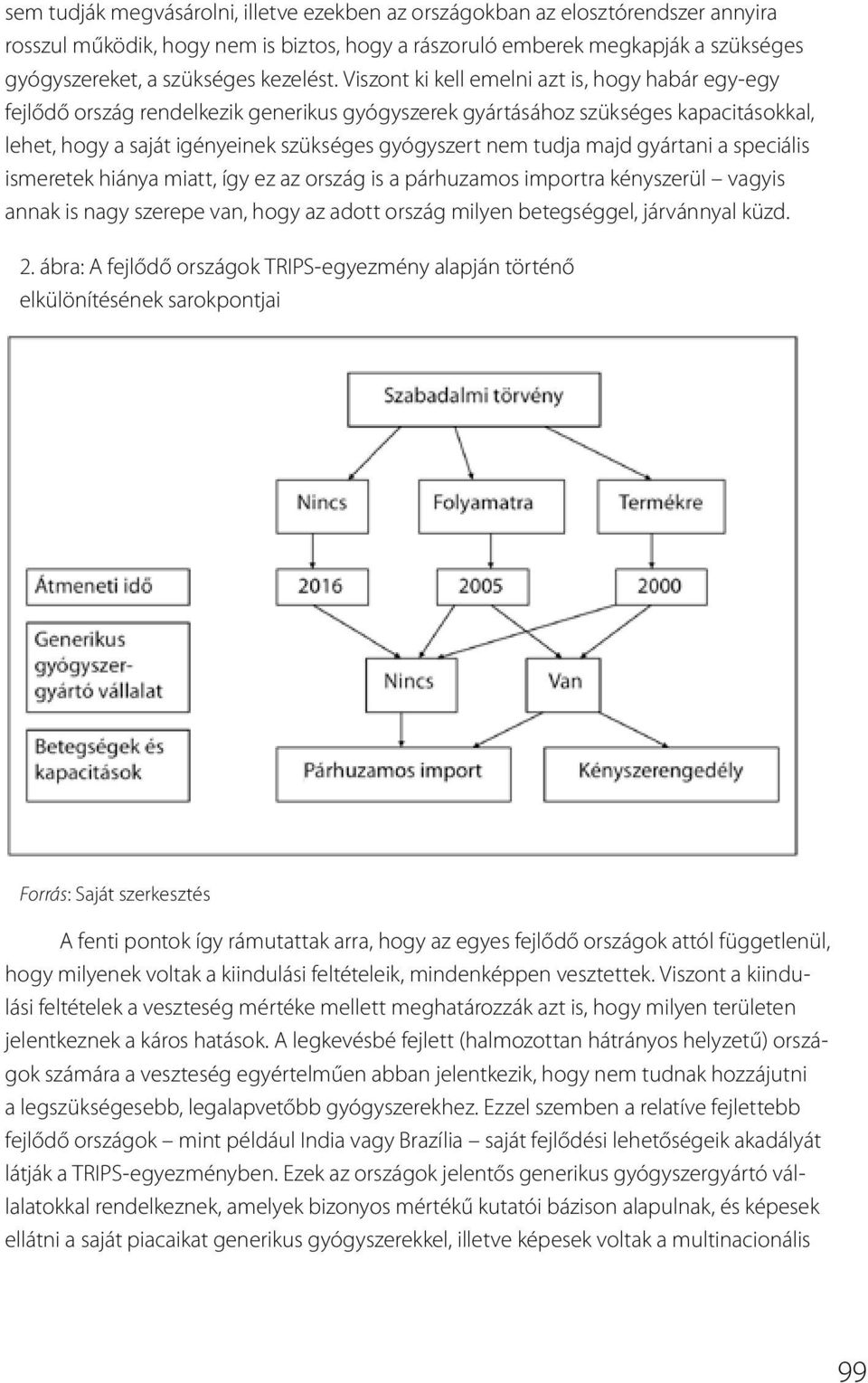 Viszont ki kell emelni azt is, hogy habár egy-egy fejlődő ország rendelkezik generikus gyógyszerek gyártásához szükséges kapacitásokkal, lehet, hogy a saját igényeinek szükséges gyógyszert nem tudja