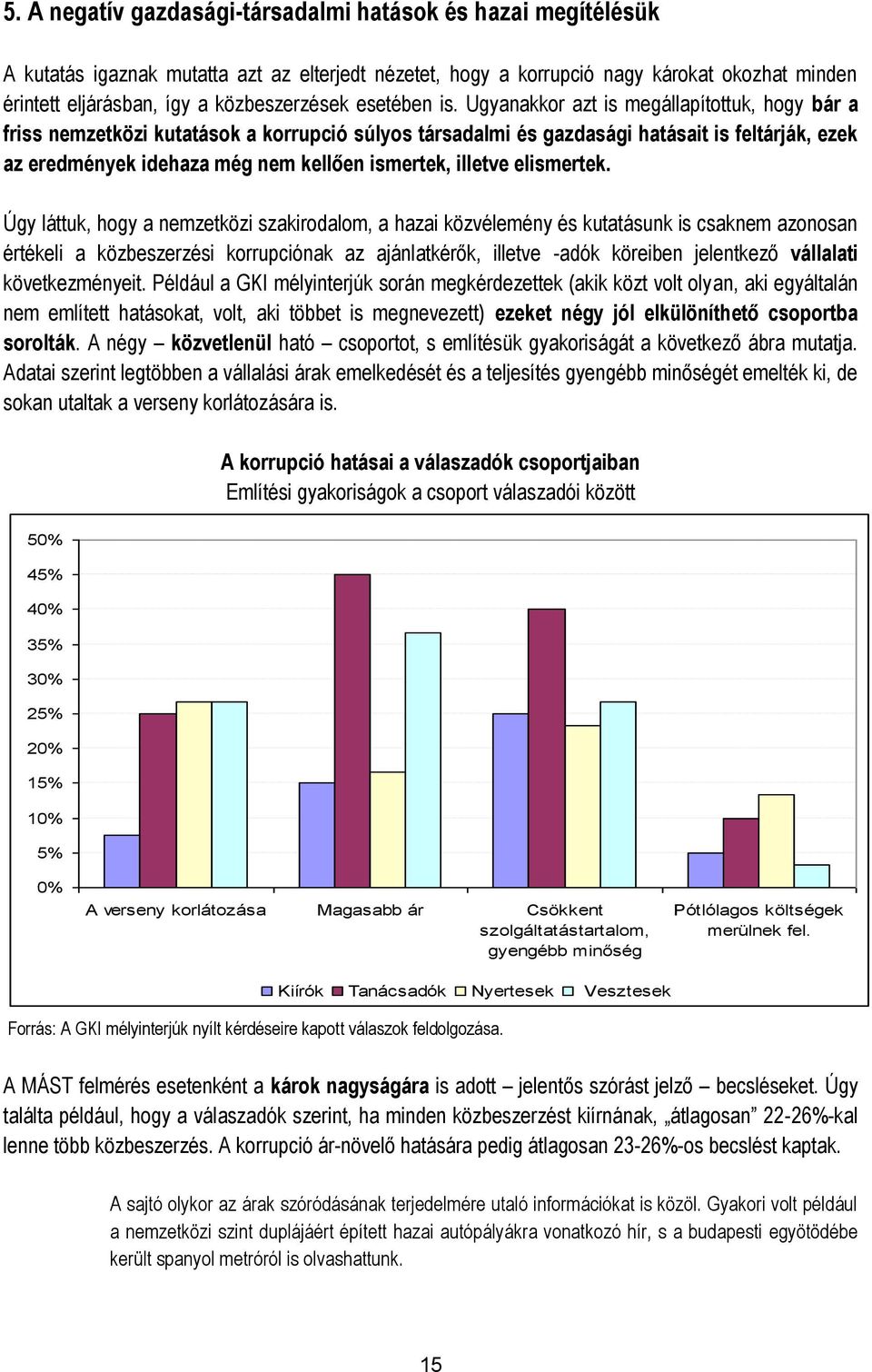 Ugyanakkor azt is megállapítottuk, hogy bár a friss nemzetközi kutatások a korrupció súlyos társadalmi és gazdasági hatásait is feltárják, ezek az eredmények idehaza még nem kellően ismertek, illetve