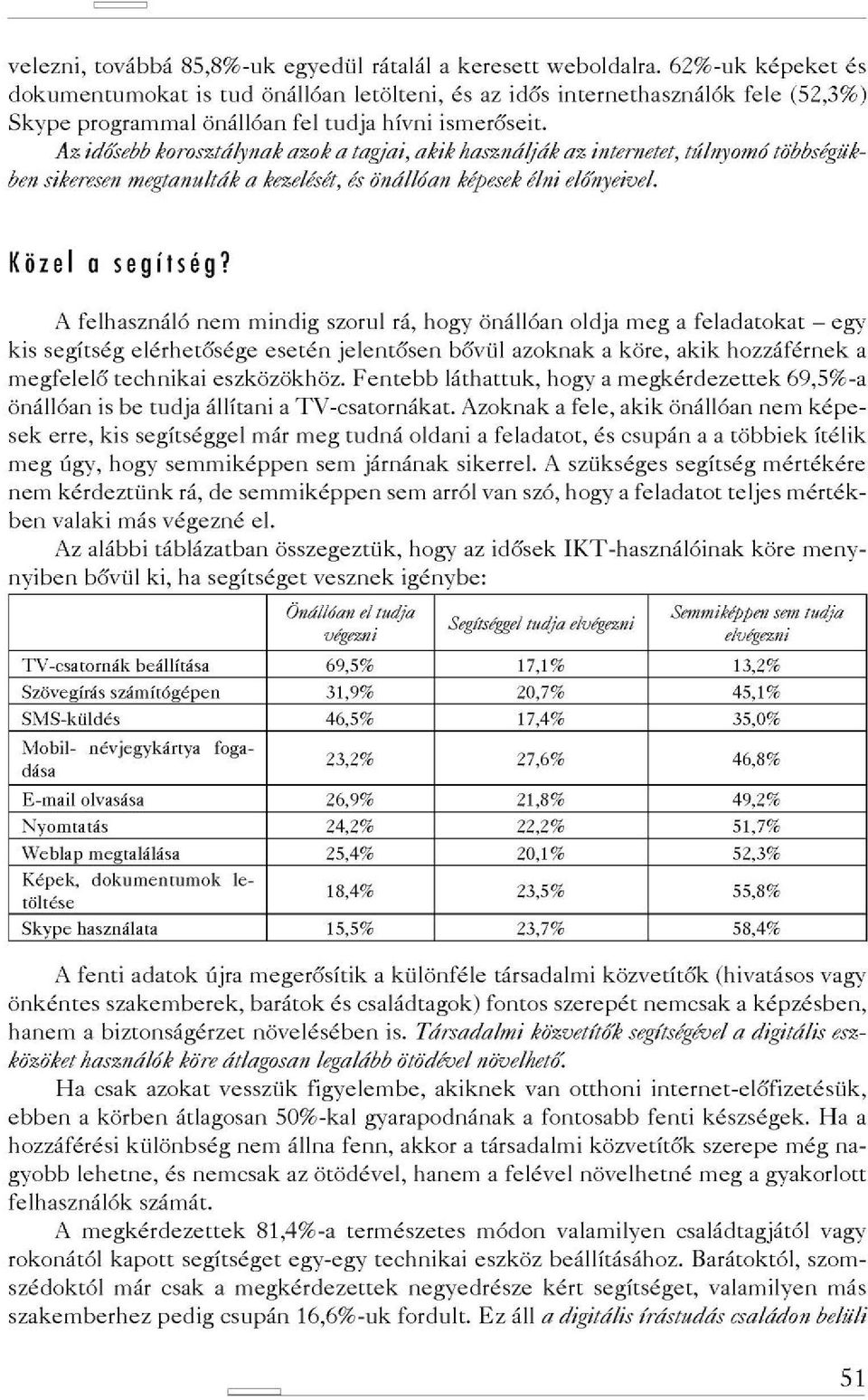 Az idó'sebb korosztálynak azok a tagjai, akik használják az internetet, túlnyomó többségükben sikeresen megtanulták a kezelését, és önállóan képesek élni előnyeivel. Közel a segítség?