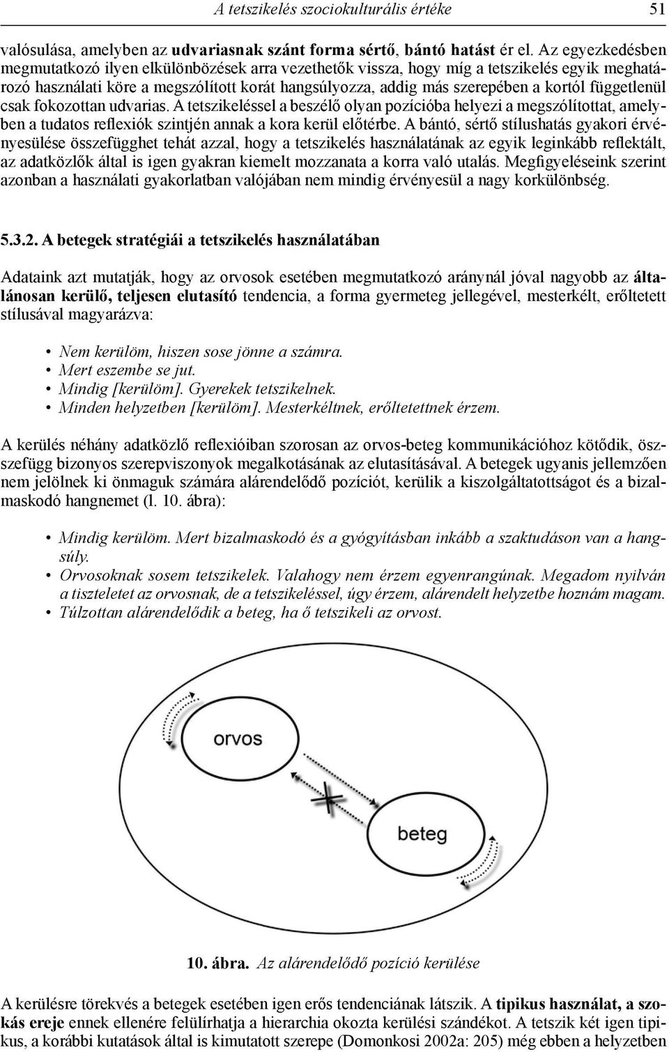 függetlenül csak fokozottan udvarias. A tetszikeléssel a beszélő olyan pozícióba helyezi a megszólítottat, amelyben a tudatos reflexiók szintjén annak a kora kerül előtérbe.