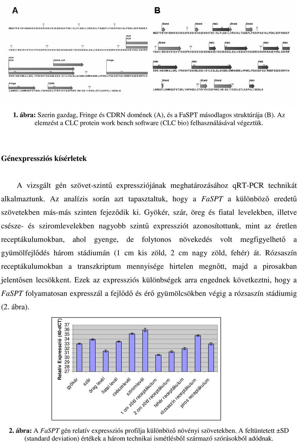 Az analízis során azt tapasztaltuk, hogy a FaSPT a különböző eredetű szövetekben más-más szinten fejeződik ki.