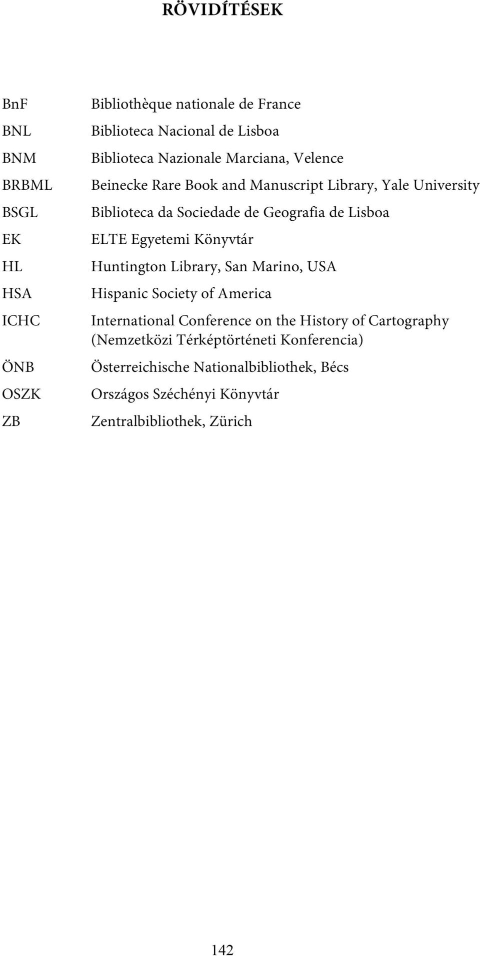 ELTE Egyetemi Könyvtár Huntington Library, San Marino, USA Hispanic Society of America International Conference on the History of