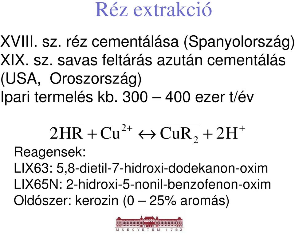 savas feltárás azután cementálás (USA, Oroszország) Ipari termelés kb.