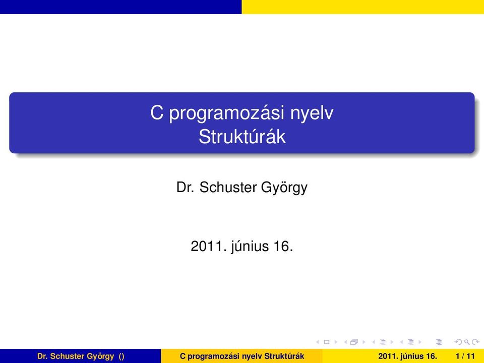Schuster György () C programozási
