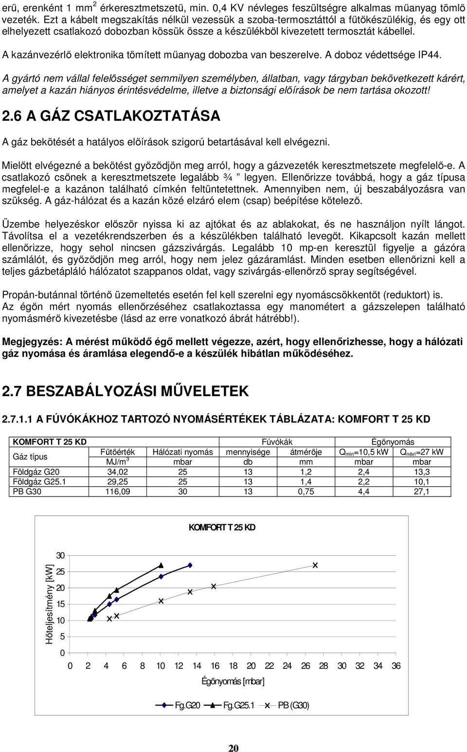 A kazánvezérlő elektronika tömített műanyag dobozba van beszerelve. A doboz védettsége IP44.