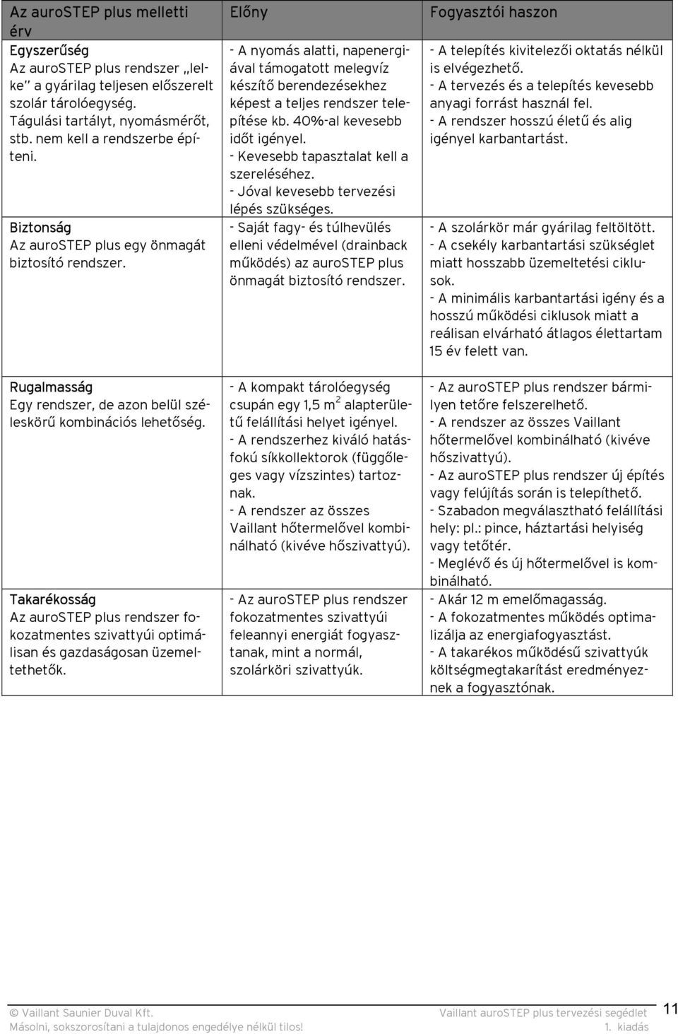 Takarékosság Az aurostep plus rendszer fokozatmentes szivattyúi optimálisan és gazdaságosan üzemeltethetők.