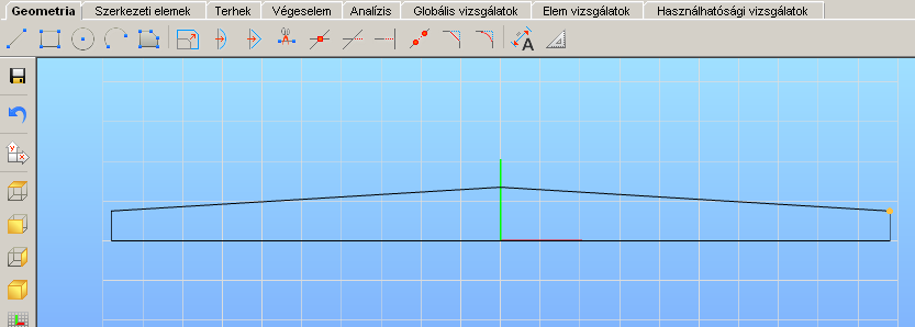 13 M.8. ábra: Vonal rajzolása. M.9. ábra: Váltás Abszolút/Relatív koordináta érték között.