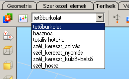 M7.2 Teheresetek terheinek meghatározása Induljunk ki az M7.1 szakaszban meghatározott tehermodell szerkezetből, és kezdjük meg az egyes teheresetek feltöltését a tényleges terhekkel.