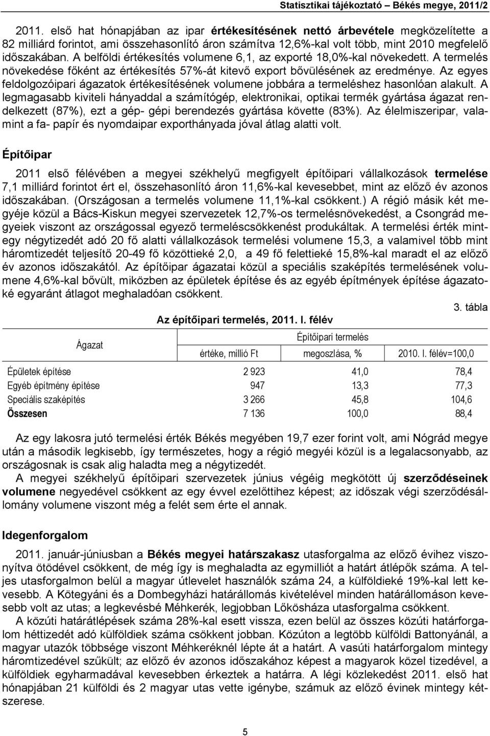 A belföldi értékesítés volumene 6,1, az exporté 18,0%-kal növekedett. A termelés növekedése főként az értékesítés 57%-át kitevő export bővülésének az eredménye.