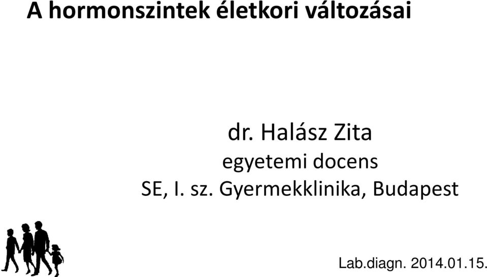 Halász Zita egyetemi docens SE,