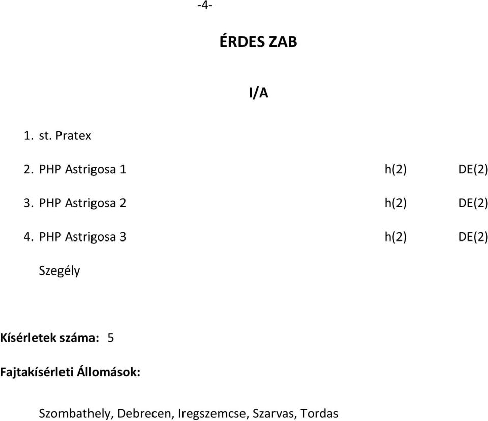 PHP Astrigosa 2 h(2) DE(2) 4.