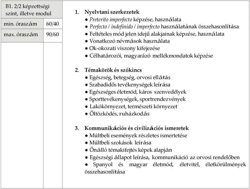 tevékenységek leírása Egészséges életmód, káros szenvedélyek Sporttevékenységek, sportrendezvények Lakókörnyezet, természeti környezet Öltözködés, ruházkodás Múltbeli események