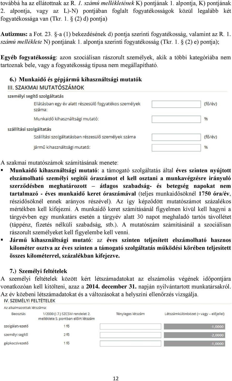 számú melléklete N) pontjának 1. alpontja szerinti fogyatékosság (Tkr. 1. (2) e) pontja); Egyéb fogyatékosság: azon szociálisan rászorult személyek, akik a többi kategóriába nem tartoznak bele, vagy a fogyatékosság típusa nem megállapítható.