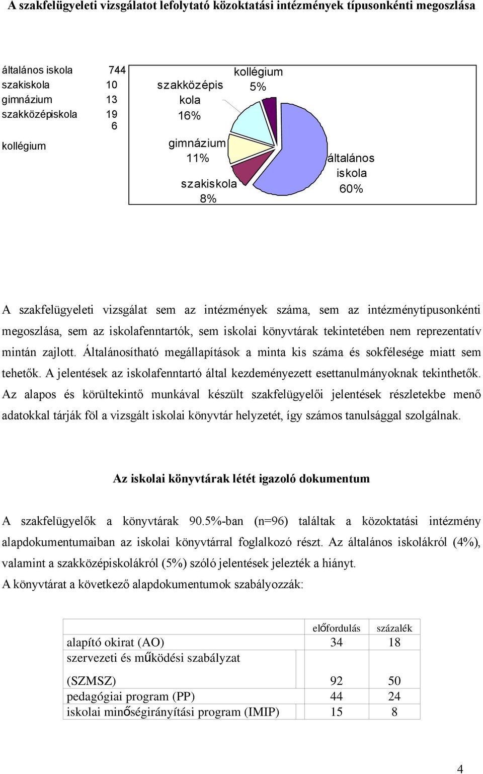 tekintetében nem reprezentatív mintán zajlott. Általánosítható megállapítások a minta kis száma és sokfélesége miatt sem tehetők.