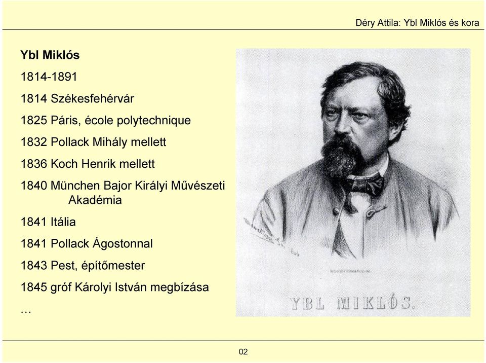 1840 München Bajor Királyi Művészeti Akadémia 1841 Itália 1841