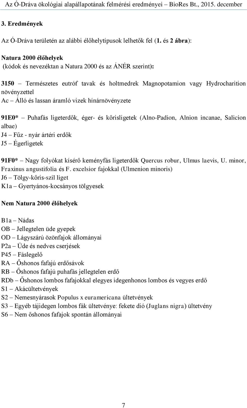 áramló vizek hínárnövényzete 91E0* Puhafás ligeterdők, éger- és kőrisligetek (Alno-Padion, Alnion incanae, Salicion albae) J4 Fűz - nyár ártéri erdők J5 Égerligetek 91F0* Nagy folyókat kísérő