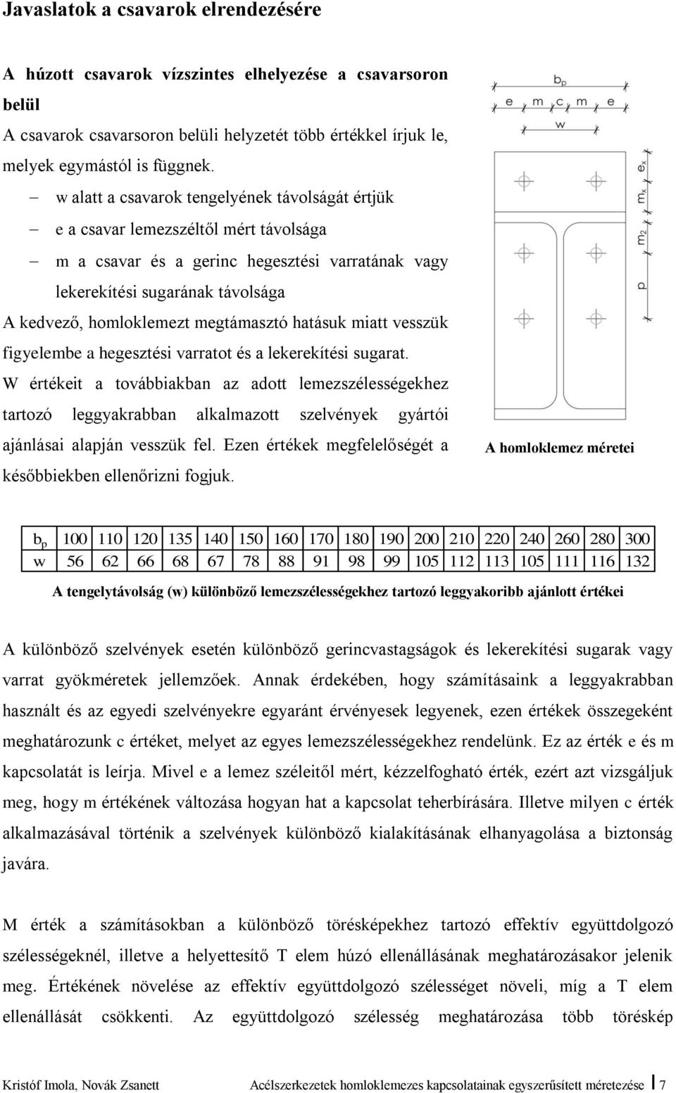 megtámasztó hatásuk miatt vesszük figyelembe a hegesztési varratot és a lekerekítési sugarat.