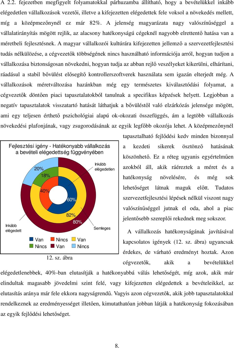 A magyar vállalkozói kultúrára kifejezetten jellemző a szervezetfejlesztési tudás nélkülözése, a cégvezetők többségének nincs használható információja arról, hogyan tudjon a vállalkozása