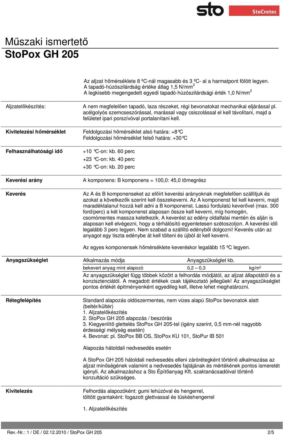 mechanikai eljárással pl. acélgolyós szemcseszórással, marással vagy csiszolással el kell távolítani, majd a felületet ipari porszívóval portalanítani kell.