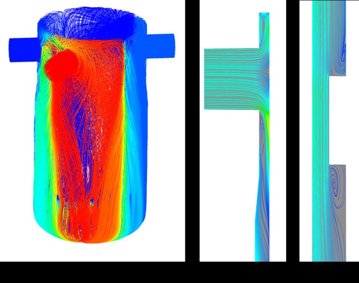 Nukleon 2016. március IX. évf. (2016) 190 models the borders are wider, than in case of k-. As shown in Fig. 11 the flow turns in the downcomer slightly in counter- clockwise direction.