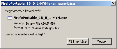 kattintani. Kérjük, ne telepítsen kiegészítőket, mert azok befolyásolhatják a MVH elektronikus alkalmazásainak helyes működését.