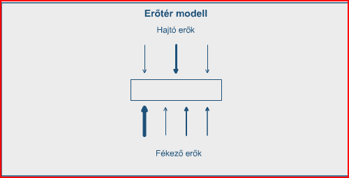 VÁLTOZÁSMENEDZSMENT A működő szervezetek egyes állapotai kétféle erő