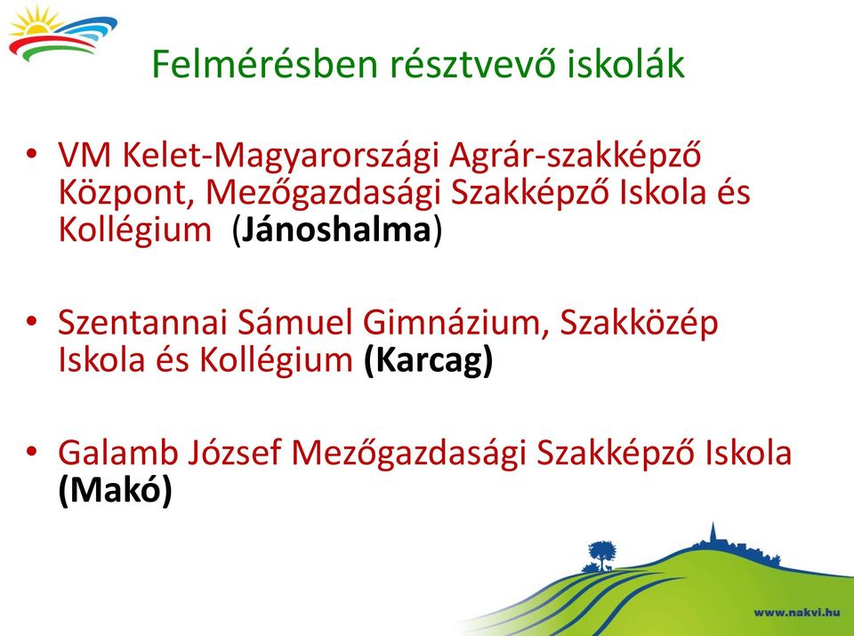 Kollégium (Jánoshalma) Szentannai Sámuel Gimnázium, Szakközép