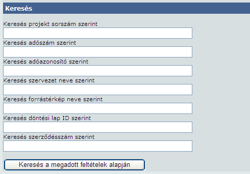 V. Finanszírozási információk kezelése A Pályázati adatok rögzítése főmenü / Finanszírozás menüben kezdeményezhető valamennyi a finanszírozást érintő művelet. 1.