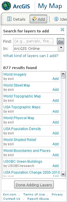 ArcGIS MyMap WMS