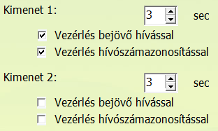 A kompakt kezelőfelület segítségével a modul számára legfontosabb beállítási paramétereket egy összefoglaló felületen jelennek meg.