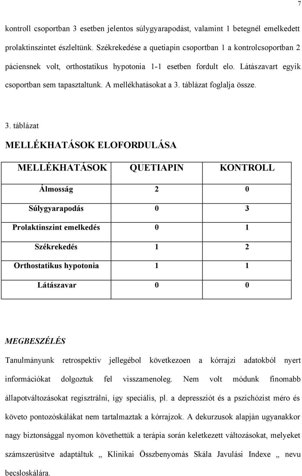 táblázat foglalja össze. 3.