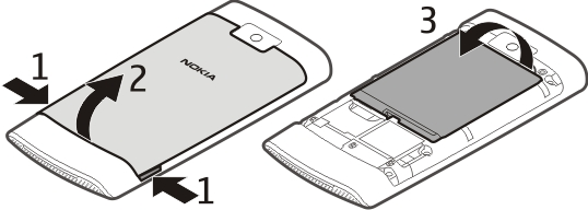 Használatbavétel 7 11 Micro USB-csatlakozó 12 Töltőcsatlakozó 13 Csuklópánt tartója 14 Hangerőgombok 15 Billentyűzár gombja 16 Kameralencse 17 Nokia AV-csatlakozó (3,5 mm) A SIM-kártya és az