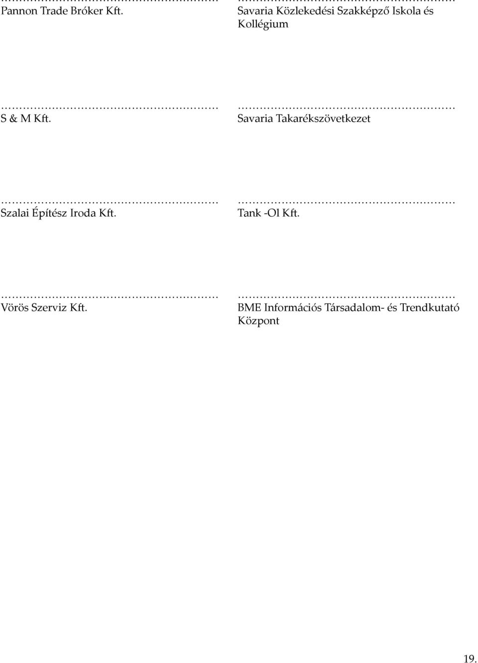 Kft. Savaria Takarékszövetkezet Szalai Építész Iroda Kft.