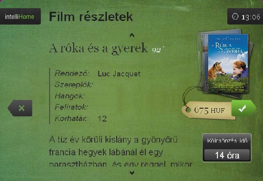 A Film részletek oldalon tájékoztatást kap arról is, hogy a megrendelést követően mennyi ideig tekintheti meg a filmet. A megtekintések száma nem korlátozott.