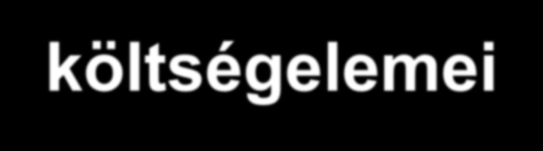 A TÉSZ működési programjának főbb költségelemei 1. Termeléstervezés költségei 2. Termékminőség javítása (szaktanácsadás, minőségbizt., nyomonkövet., post-harvest) 3.