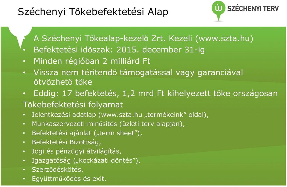 Ft kihelyezett tıke országosan Tıkebefektetési folyamat Jelentkezési adatlap (www.szta.