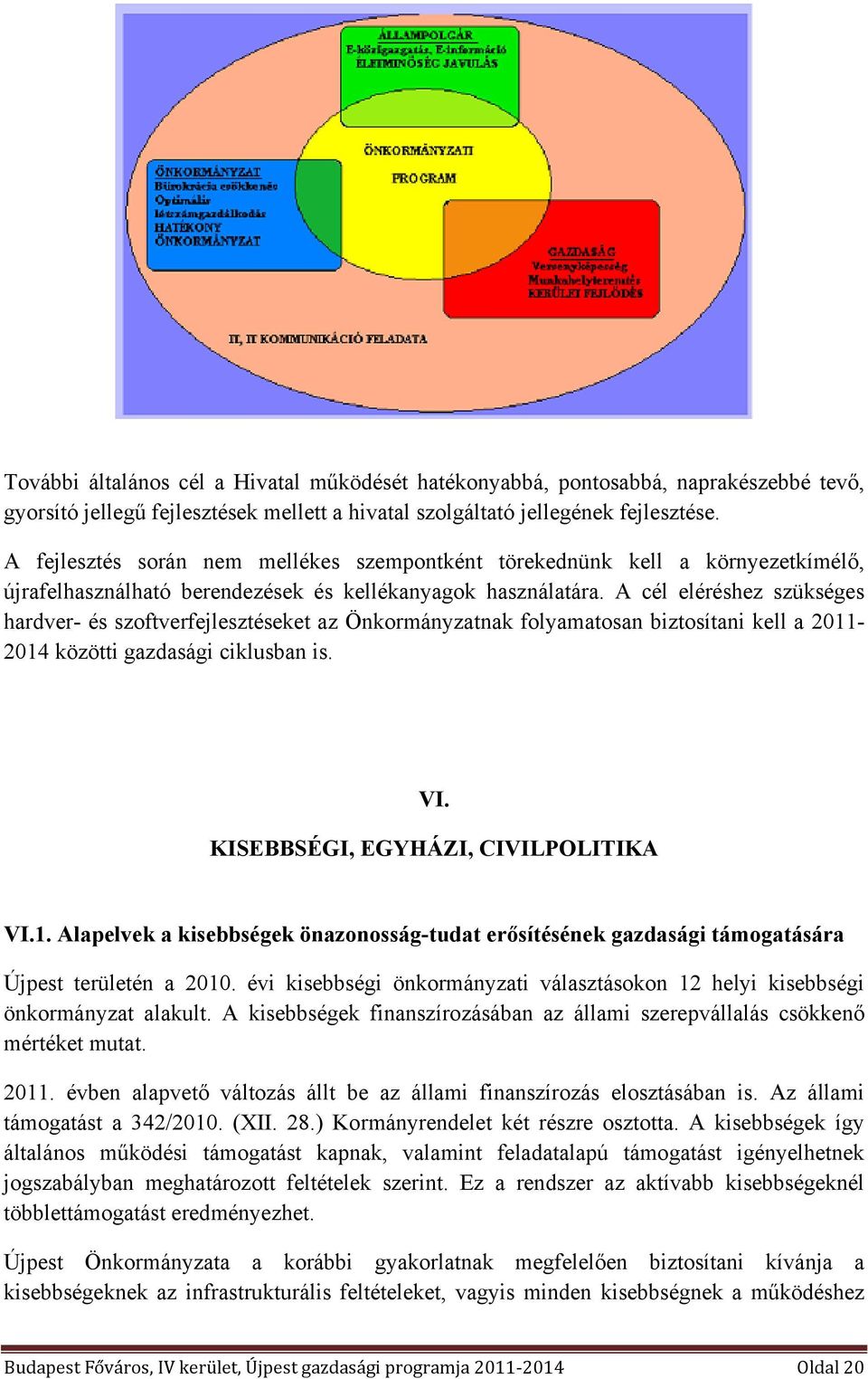 A cél eléréshez szükséges hardver- és szoftverfejlesztéseket az Önkormányzatnak folyamatosan biztosítani kell a 2011