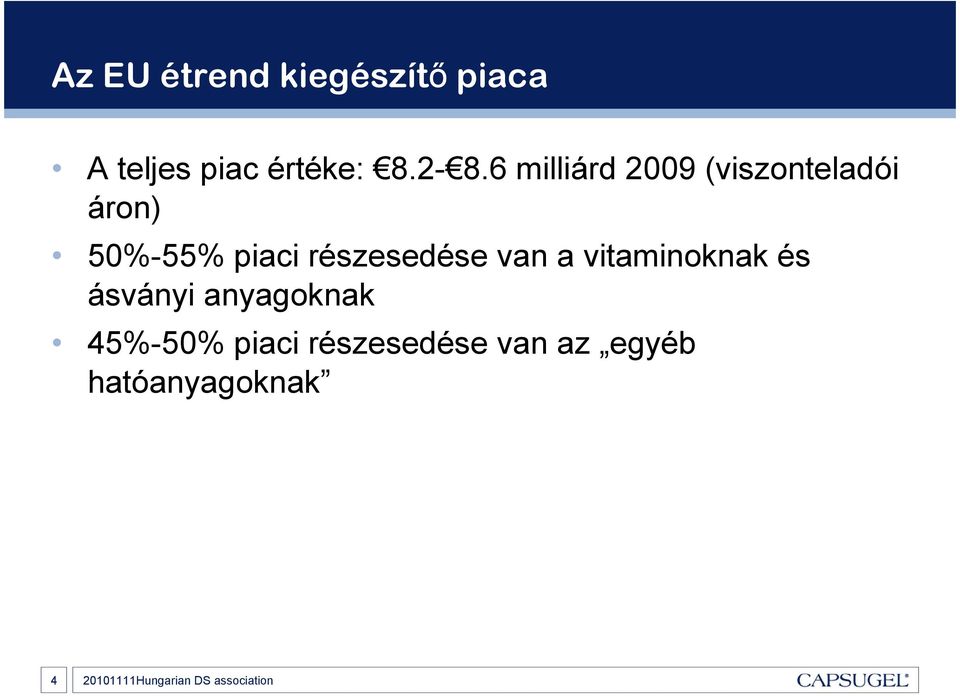 részesedése van a vitaminoknak és ásványi anyagoknak