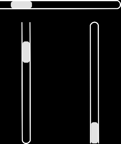 3. feladat Egy vízszintes helyzetű Melde-csőben (egyik végén zárt üvegcsőben) 6 cm hosszú higanyoszlop 25 cm hosszúságú levegőoszlopot zár el a külső környezettől.