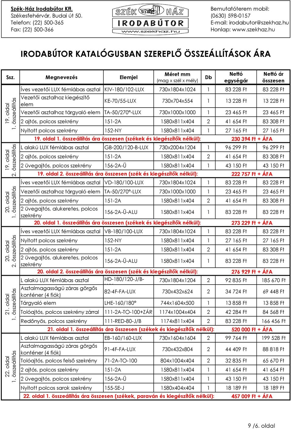 -LUX 730x1000x1000 1 23 465 Ft 23 465 Ft Nyitott polcos 152-NY 1580x811x404 1 27 165 Ft 27 165 Ft 19.