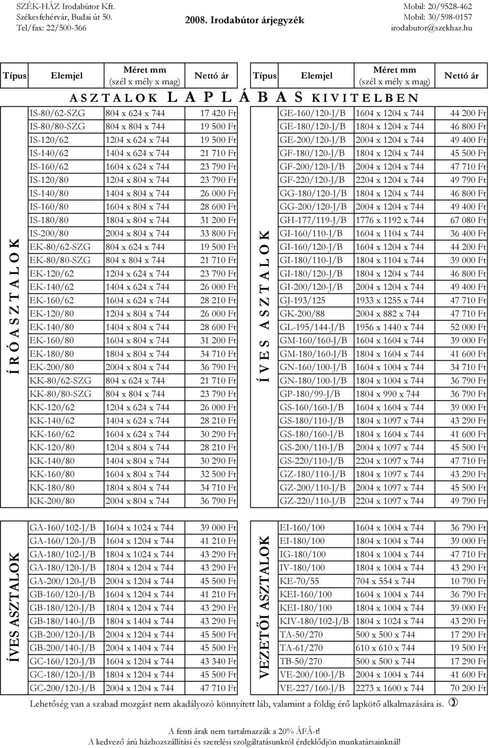 GF-180/120-J/B 1804 x 1204 x 744 45 500 Ft IS-160/62 1604 x 624 x 744 23 790 Ft GF-200/120-J/B 2004 x 1204 x 744 47 710 Ft IS-120/80 1204 x 804 x 744 23 790 Ft GF-220/120-J/B 2204 x 1204 x 744 49 790