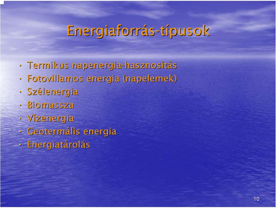 Fotovillamos energia (napelemek)