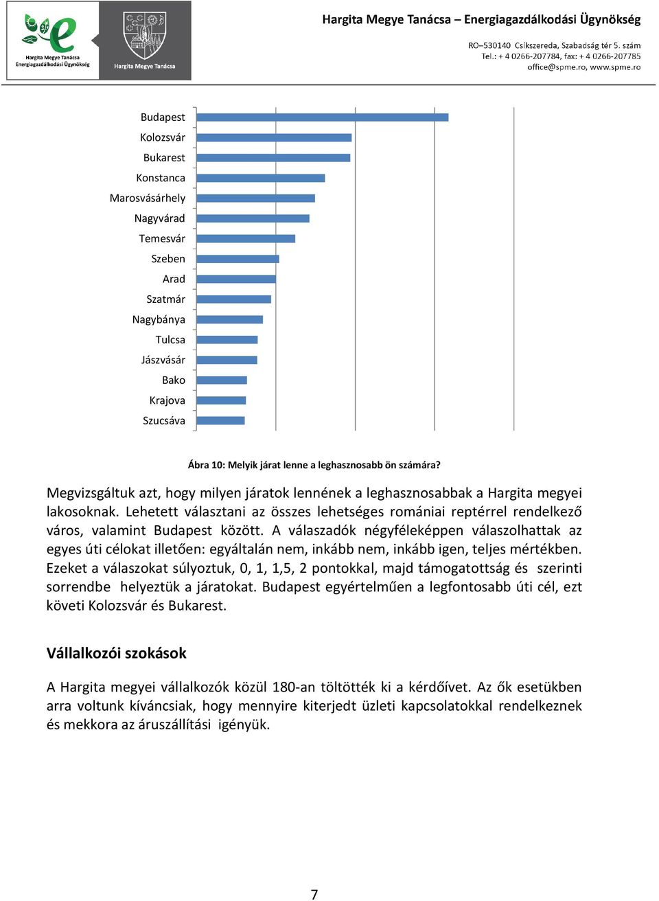 A válaszadók négyféleképpen válaszolhattak az egyes úti célokat illetően: egyáltalán nem, inkább nem, inkább igen, teljes mértékben.