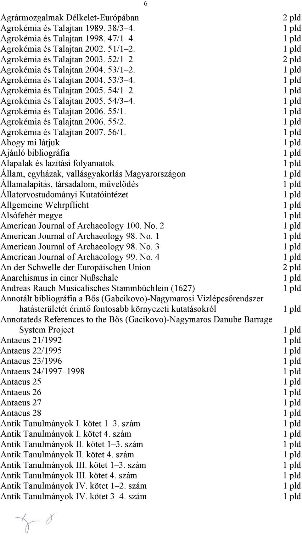 Agrokémia és Talajtan 2006. 55/2. Agrokémia és Talajtan 2007. 56/1.